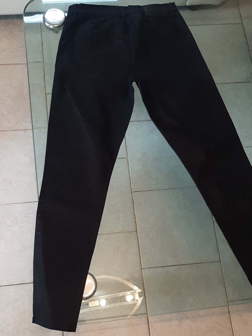 Calvin Klein Jeans🖤NWOT Coated Legging Jeans Waist 28 Size 8 Black - Picture 10 of 10